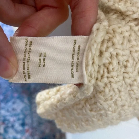 Free People Womens Cardigan Sweater Cream Yellow Wool Blend Casual Sz Medium - Picture 14 of 14